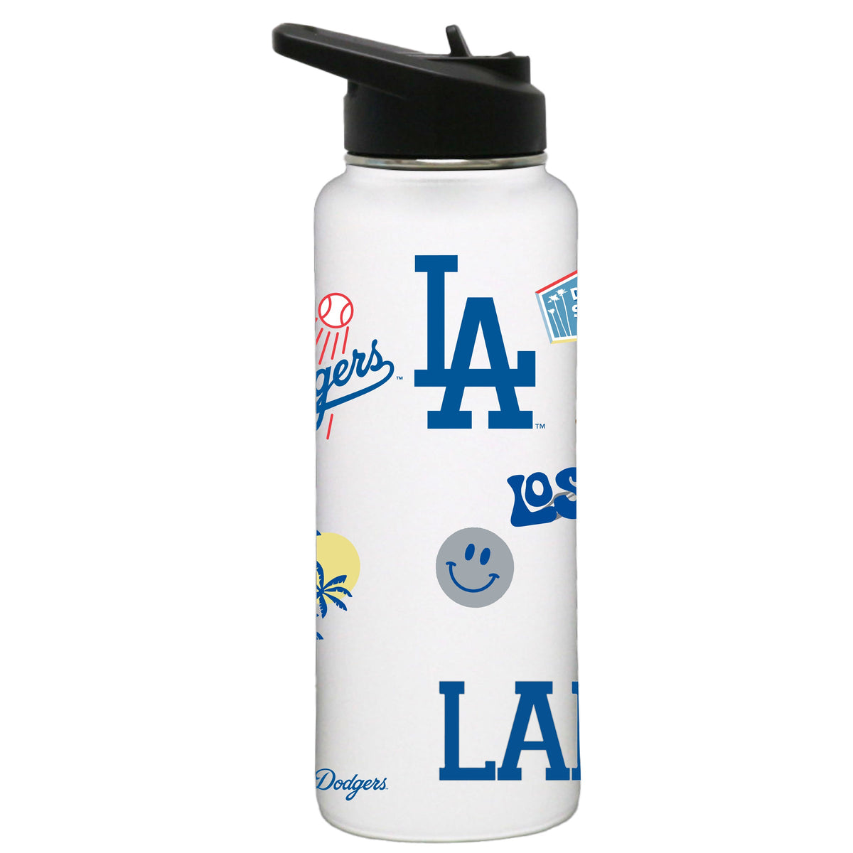 34oz Quencher, White with Loco Design | Los Angeles Dodgers