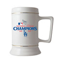 28oz White Ceramic Stein, MLB National League Champs 2025, Sublimation, Los Angeles Dodgers