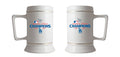 28oz White Ceramic Stein, MLB National League Champs 2025, Sublimation, Los Angeles Dodgers