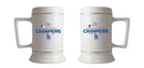 28oz White Ceramic Stein, MLB National League Champs 2025, Sublimation, Los Angeles Dodgers