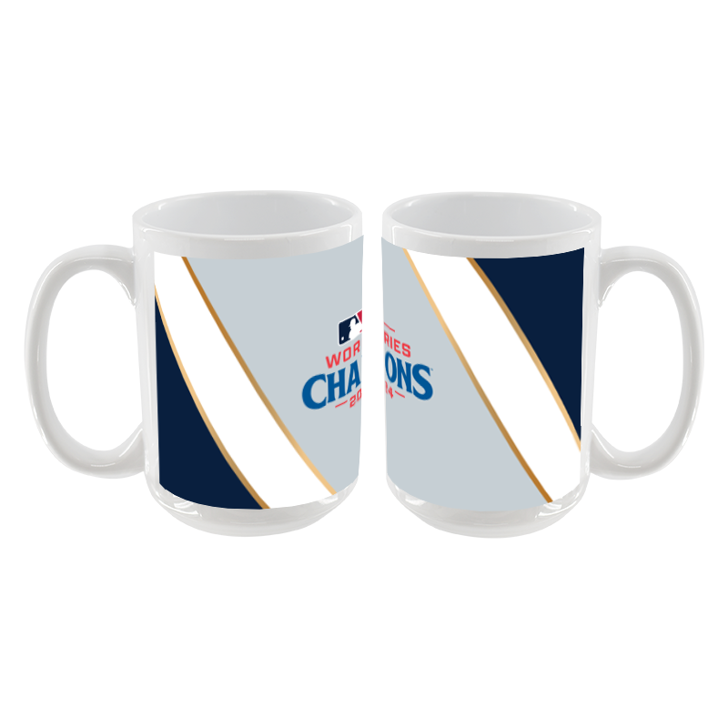 15oz White Mug Full Wrap | 2024 Champion Los Angeles Dodgers