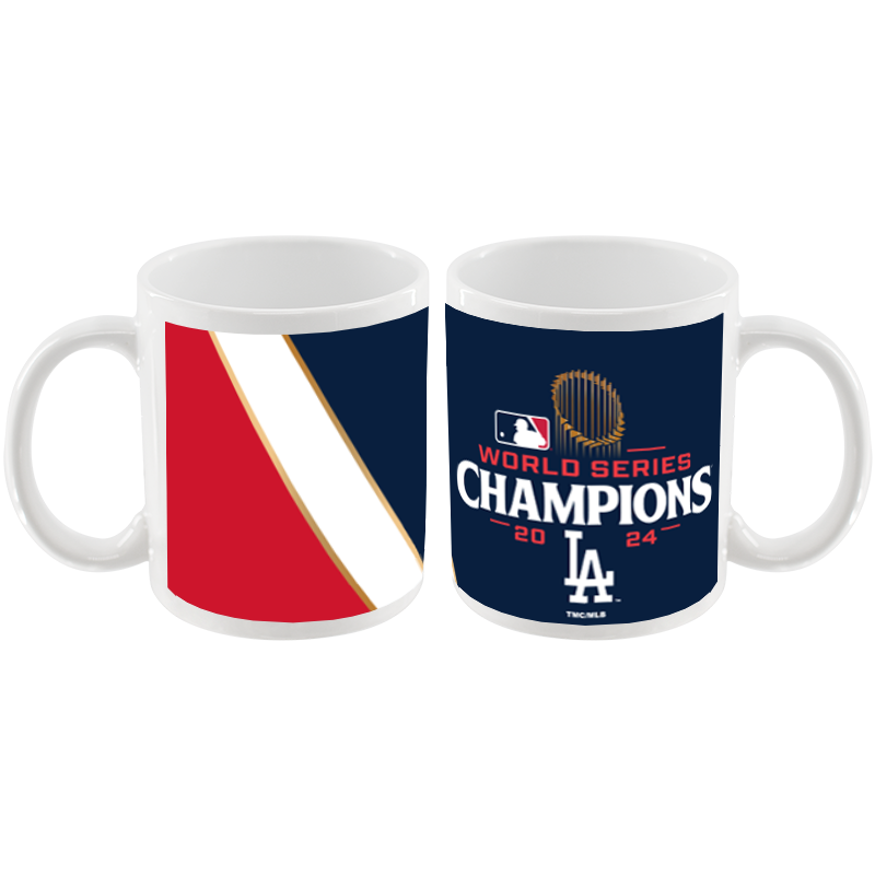 11oz White Mug Full Wrap | 2024 Champion Los Angeles Dodgers
