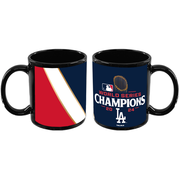 11oz Black Mug Full Wrap | 2024 Champion Los Angeles Dodgers at $10.99 only  from The Memory Company