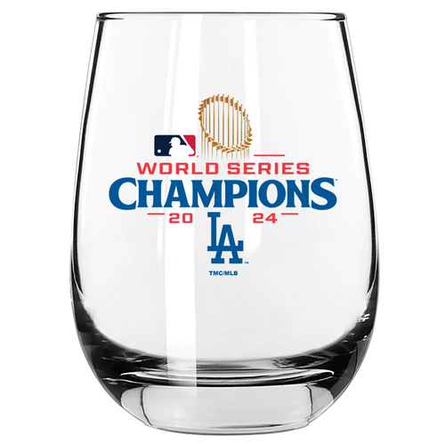 15oz Stemless Wine Glass | 2024 Champion Los Angeles Dodgers