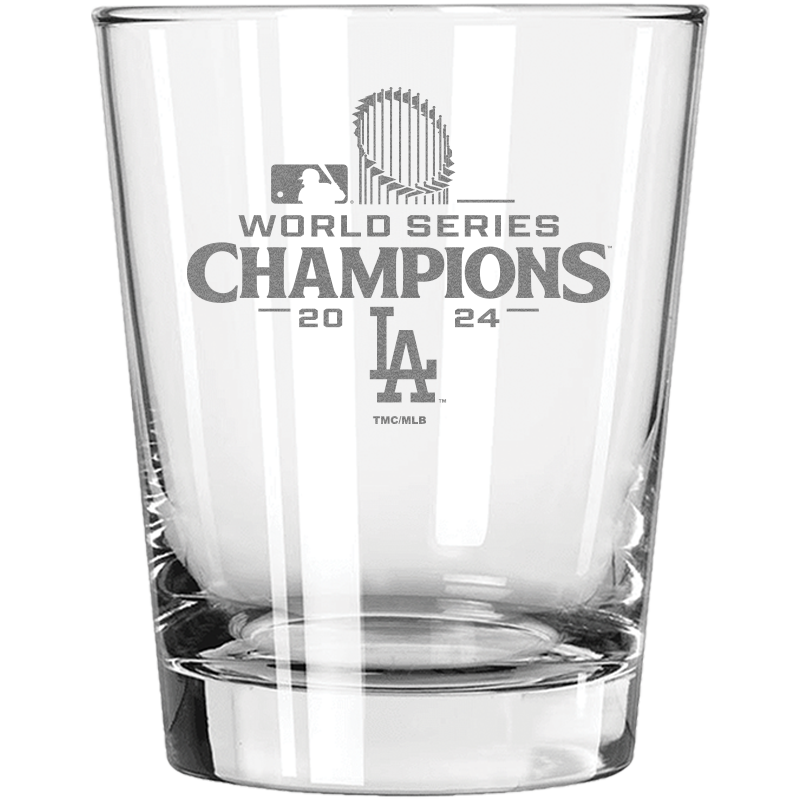 15oz Double Old Fashioned Etched | 2024 Champion Los Angeles Dodgers