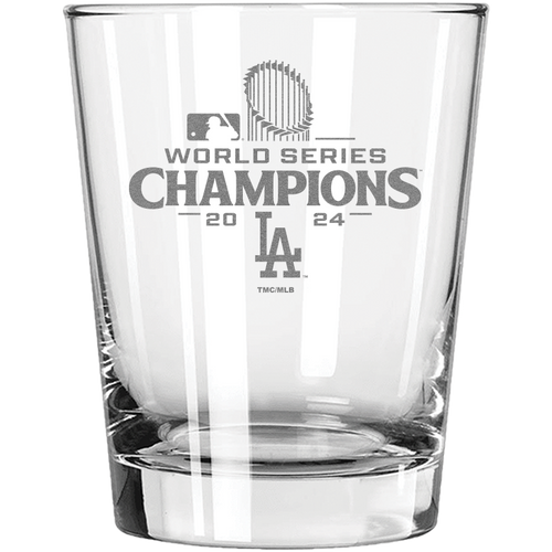15oz Double Old Fashioned Etched | 2024 Champion Los Angeles Dodgers