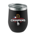 12oz Black Stemless Tumbler | 2024 Champion Los Angeles Dodgers