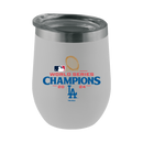 12oz White Stemless Tumbler | 2024 Champion Los Angeles Dodgers