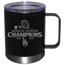 12oz Black Lowball with Handle Etched | 2024 Champion Los Angeles Dodgers