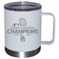 12oz White Lowball with Handle Etched | 2024 Champion Los Angeles Dodgers