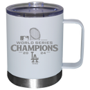 12oz White Lowball with Handle Etched | 2024 Champion Los Angeles Dodgers