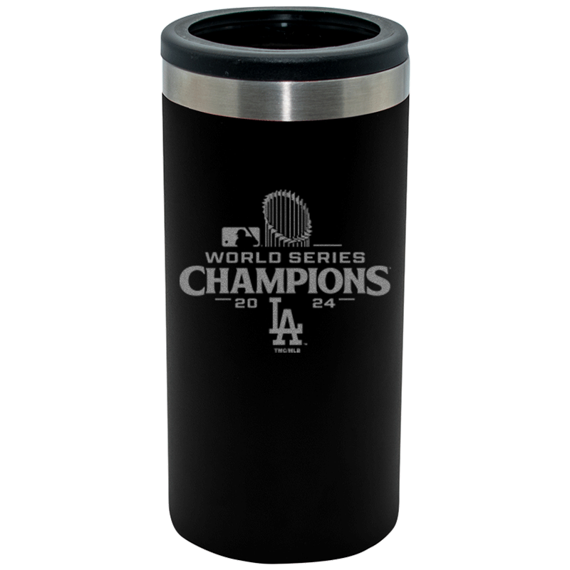 12oz Slim Can Holder Etched | 2024 Champion Los Angeles Dodgers
