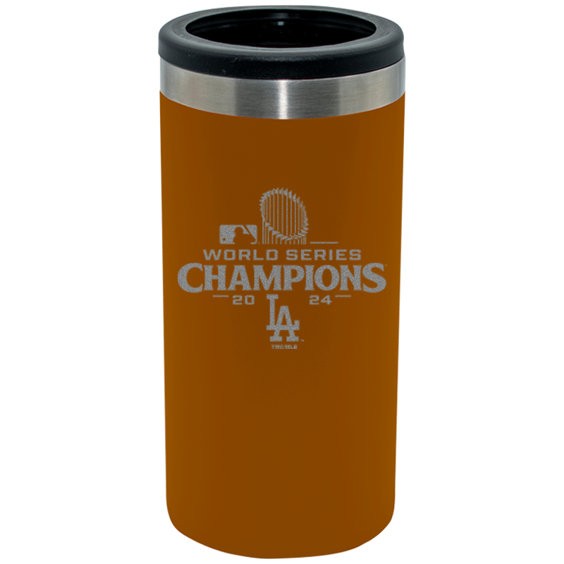 12oz Slim Can Holder Etched | 2024 Champion Los Angeles Dodgers