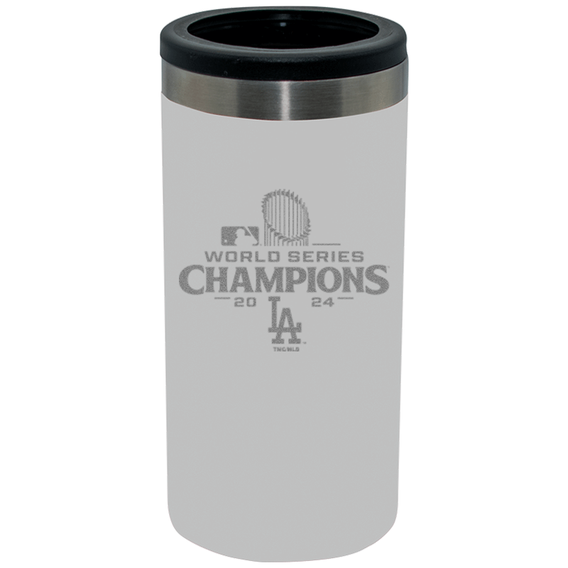 12oz Slim Can Holder Etched | 2024 Champion Los Angeles Dodgers