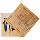 Bamboo Cutting Board with Utensils | 2024 Champion Los Angeles Dodgers
