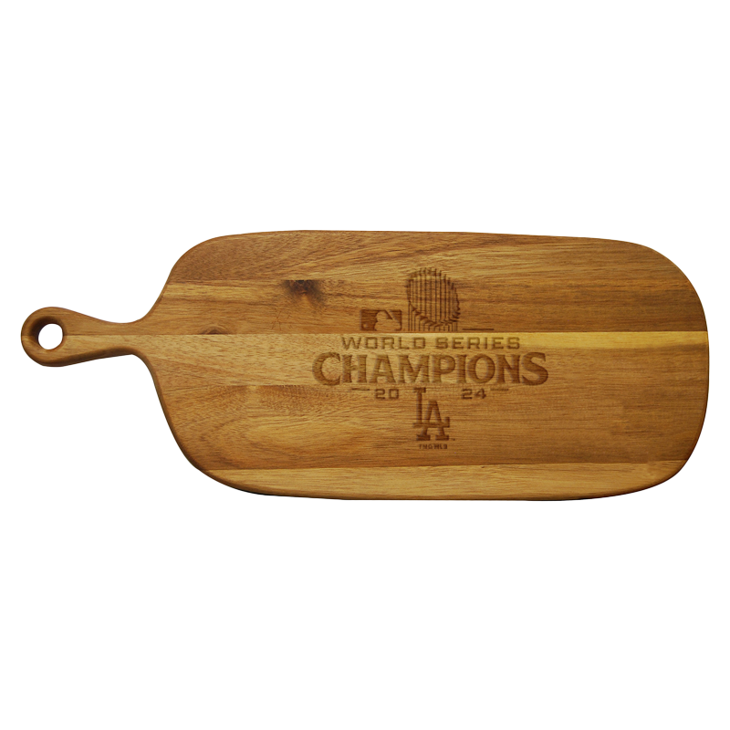 Acacia Paddle Serving Board | 2024 Champion Los Angeles Dodgers
