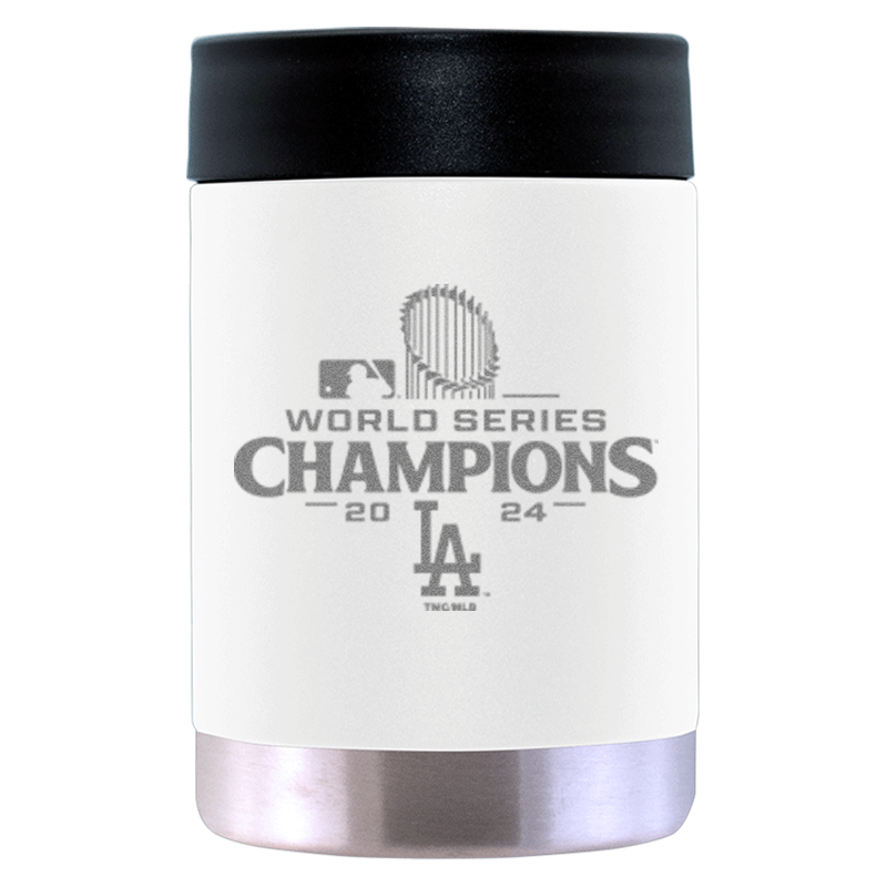 12oz White Can Holder Etched | 2024 Champion Los Angeles Dodgers