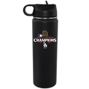 22oz Black Water Bottle | 2024 Champion Los Angeles Dodgers