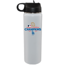 22oz White Water Bottle | 2024 Champion Los Angeles Dodgers