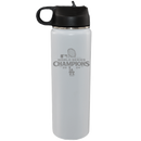 22oz White Water Bottle Etched | 2024 Champion Los Angeles Dodgers