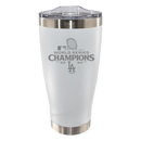 20oz White Tumbler Etched | 2024 Champion Los Angeles Dodgers