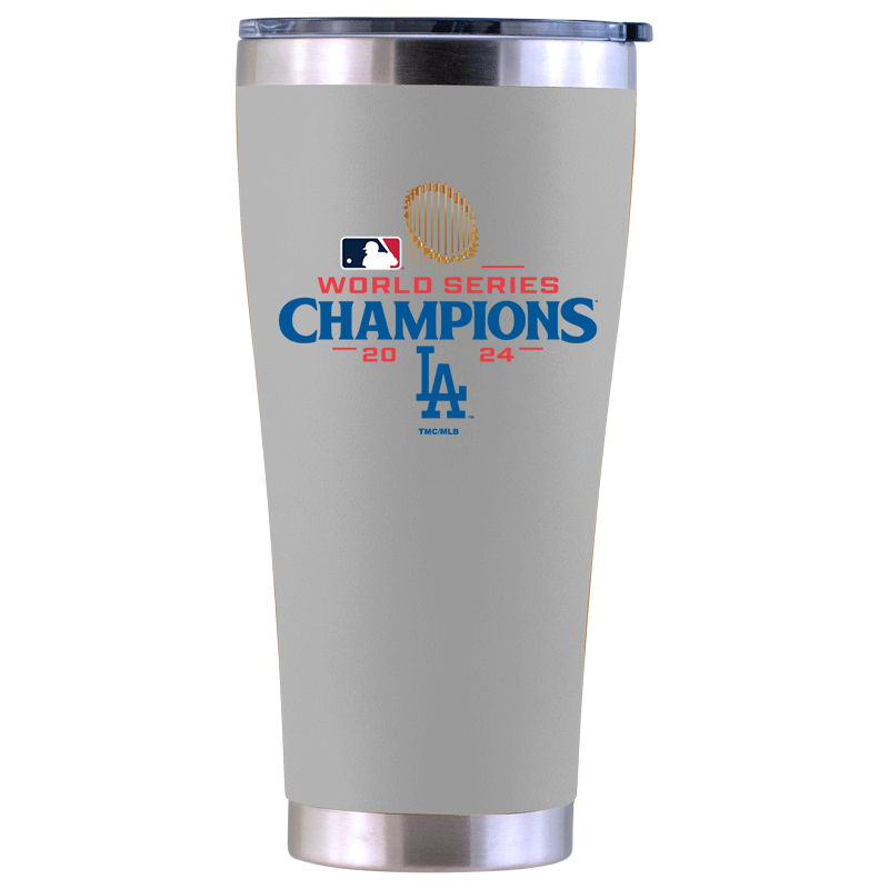 30oz White Tumbler | 2024 Champion Los Angeles Dodgers