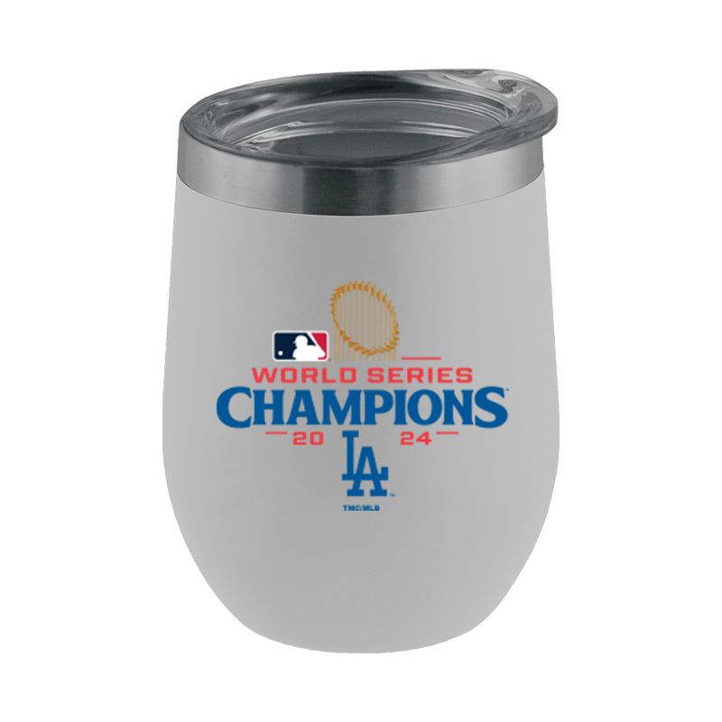 16oz White Stemless Tumbler | 2024 Champion Los Angeles Dodgers