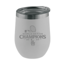 16oz White Stemless Tumbler Etched | 2024 Champion Los Angeles Dodgers