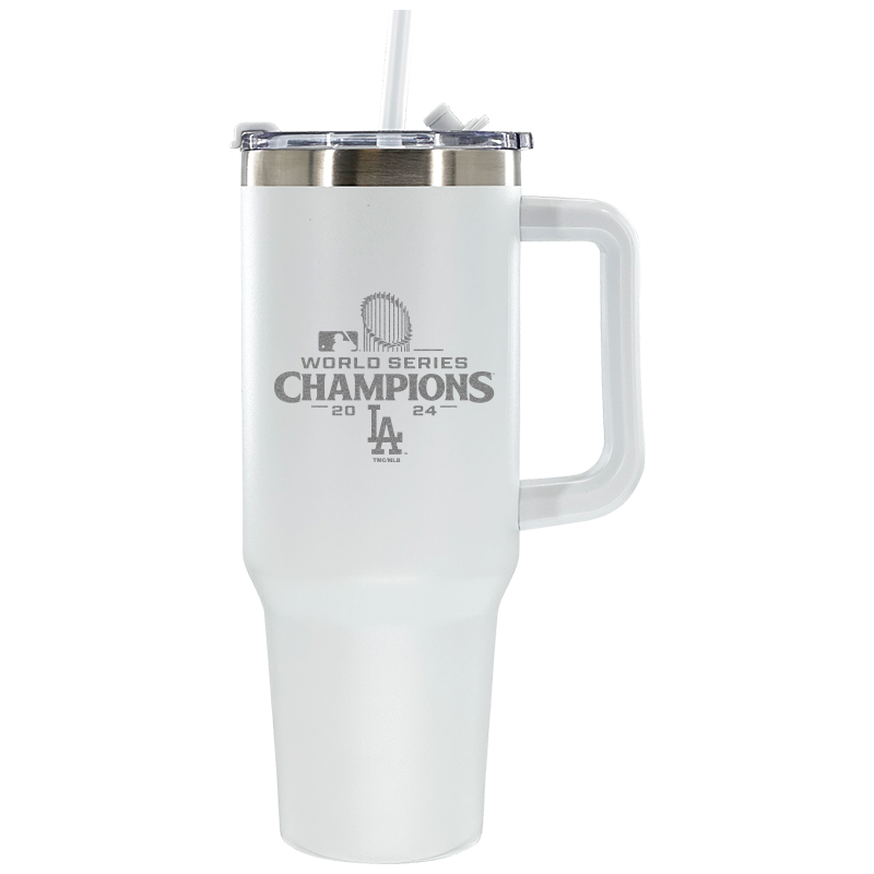 40oz White Colossal Etched | 2024 Champion Los Angeles Dodgers