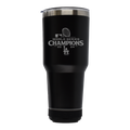 30oz Black Bluetooth Tumbler Etched | 2024 Champion Los Angeles Dodgers