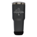 30oz Pewter Bluetooth Tumbler Etched | 2024 Champion Los Angeles Dodgers