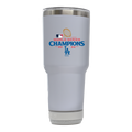 30oz White Bluetooth Tumbler | 2024 Champion Los Angeles Dodgers