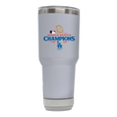 30oz White Bluetooth Tumbler | 2024 Champion Los Angeles Dodgers