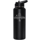 34oz Black Quencher Water Bottle Etched | 2024 Champion Los Angeles Dodgers
