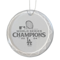 3.25in Round Glass Ornament Etched | 2024 Champion Los Angeles Dodgers