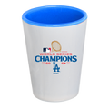 2oz White Shot Glass with Blue Inner Color | 2024 Champion Los Angeles Dodgers