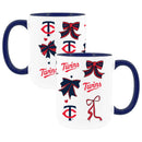  Twins 2pk 15oz Bow Coffee Mug 