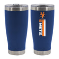 20oz Royal Blue SS Tumbler, DP, Let's Go Team Stripe, New York Mets