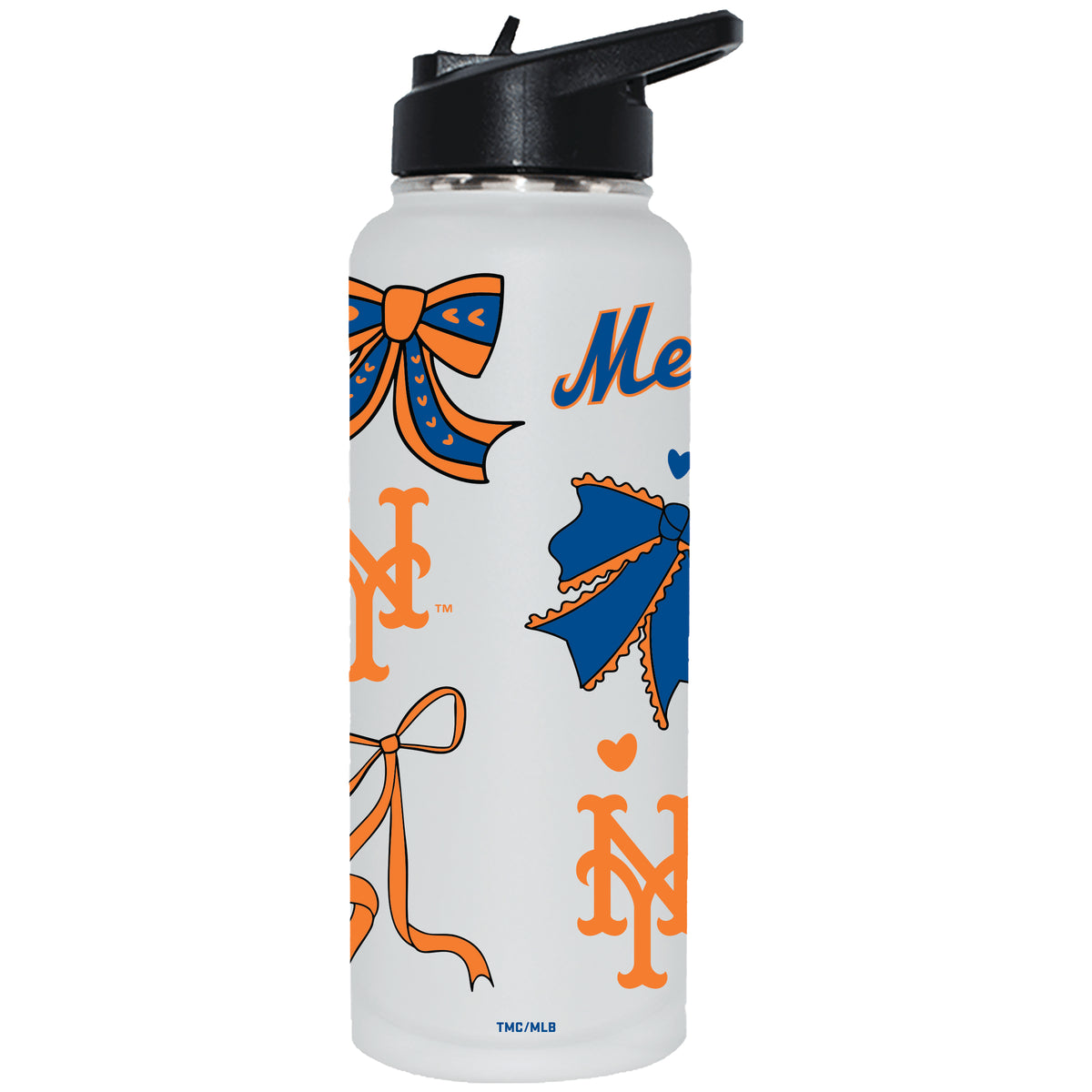  Mets 34oz Bow White Quencher Water Bottle 