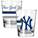 2pk 15oz Dbl Old Fash, DP, Big Stripes, New York Yankees