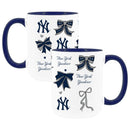  Yankees 2pk 15oz Bow Coffee Mug 