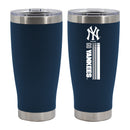 20oz Navy SS Tumbler, DP, Let's Go Team Stripe, New York Yankees