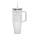  Yankees 40oz Bow White Stainless Steel Colossal Tumbler 