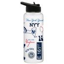 34oz Quencher, White with Loco Design | New York Yankees