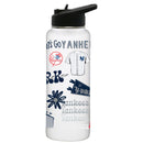 34oz Quencher, White with Loco Design | New York Yankees