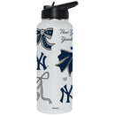  Yankees 34oz Bow White Quencher Water Bottle 