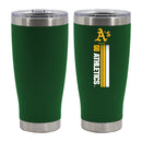 20oz Green SS Tumbler, DP, Let's Go Team Stripe, Oakland Athletics