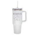  Athletics 40oz Bow White Stainless Steel Colossal Tumbler 