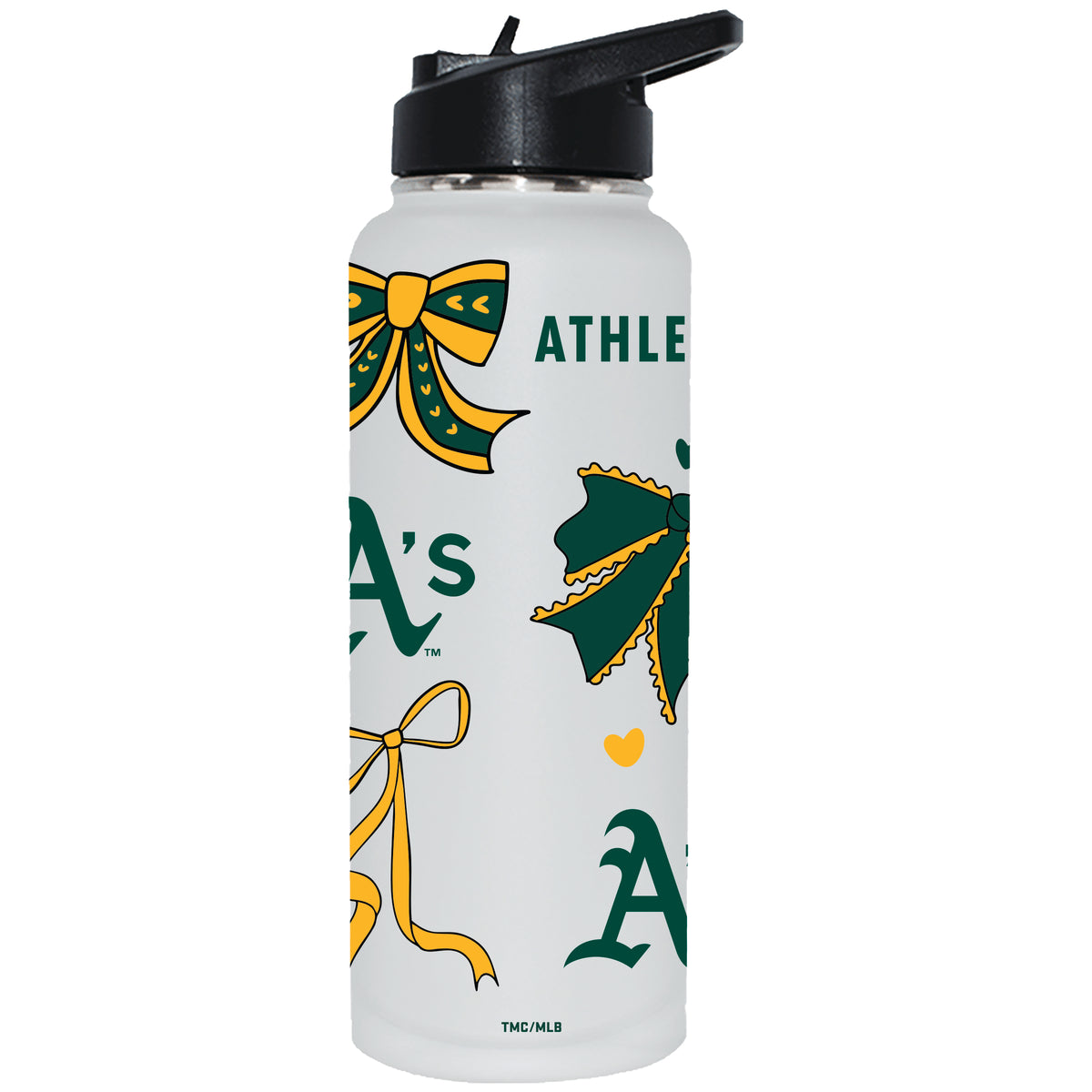  Athletics 34oz Bow White Quencher Water Bottle 