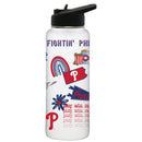 34oz Quencher, White with Loco Design | Philadelphia Phillies
